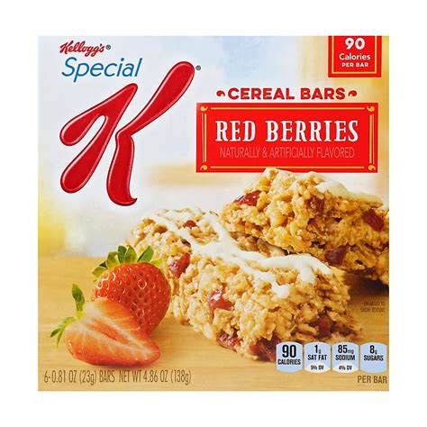 How many calories are in strawberry cereal bar - calories, carbs, nutrition