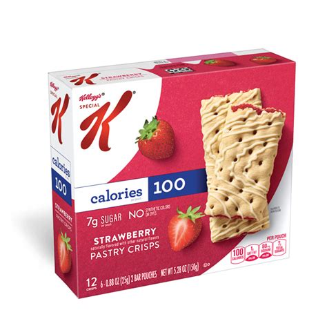 How many calories are in strawberry pastry crisp - calories, carbs, nutrition