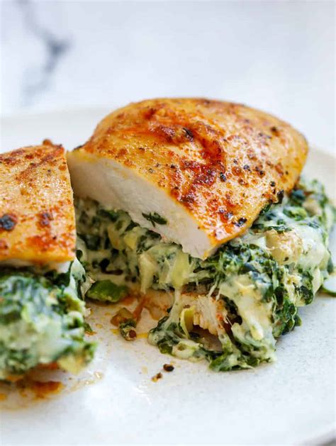 How many calories are in stuffed chicken breast artichoke, spinach & parmes4an cheese - calories, carbs, nutrition