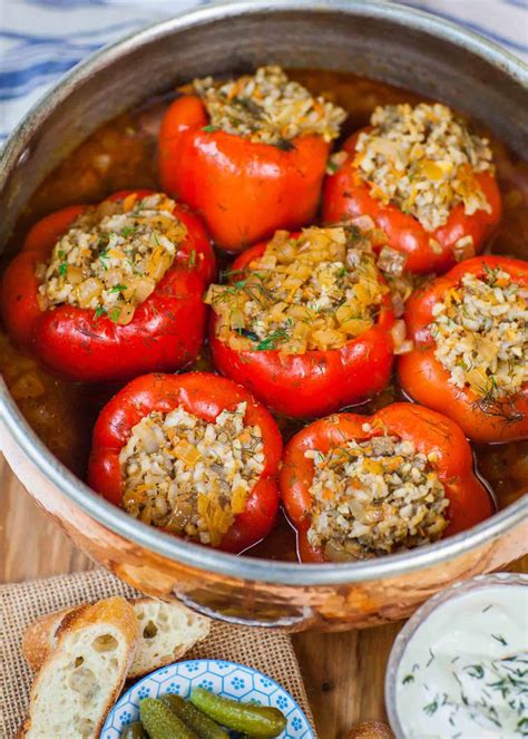 How many calories are in stuffed peppers with seasoned turkey and rice - calories, carbs, nutrition