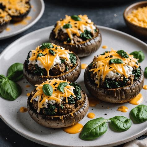 How many calories are in stuffed portobello mushroom - calories, carbs, nutrition