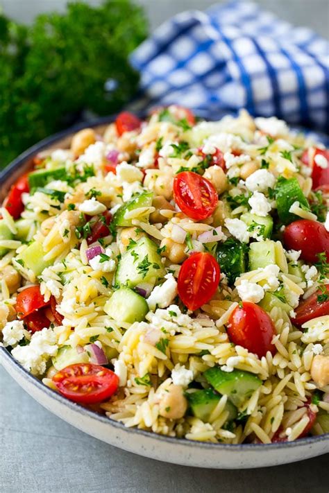 How many calories are in summer tomato and orzo salad - calories, carbs, nutrition