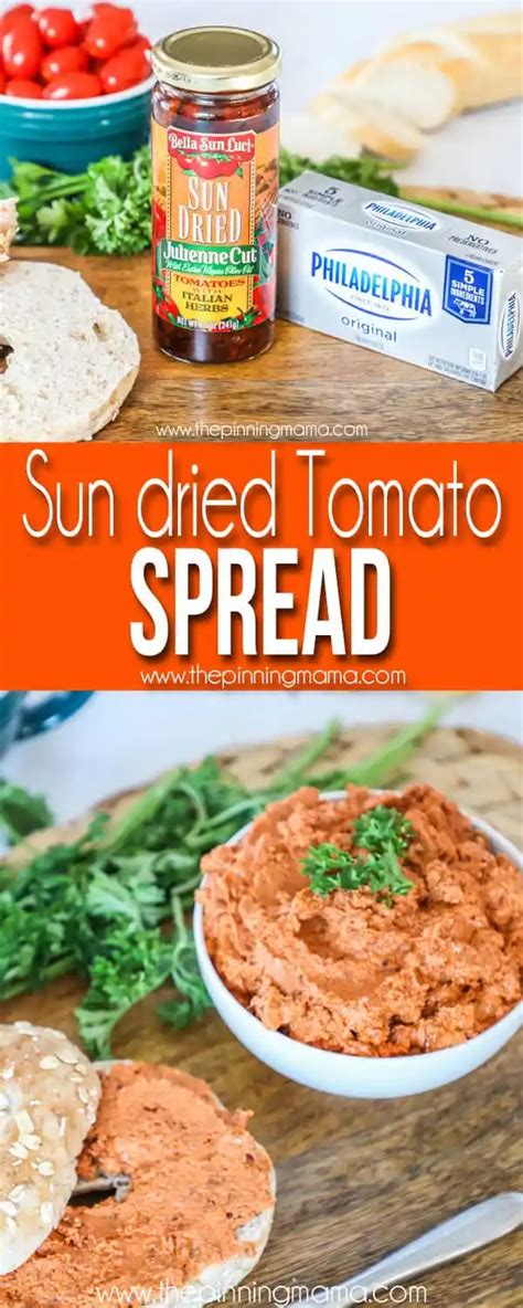 How many calories are in sun-dried tomato spread - calories, carbs, nutrition