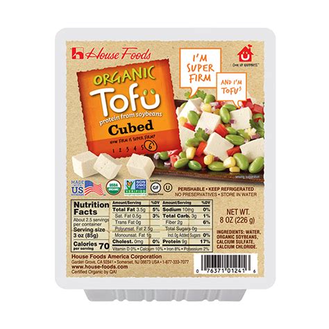 How many calories are in super firm tofu - cubed - calories, carbs, nutrition