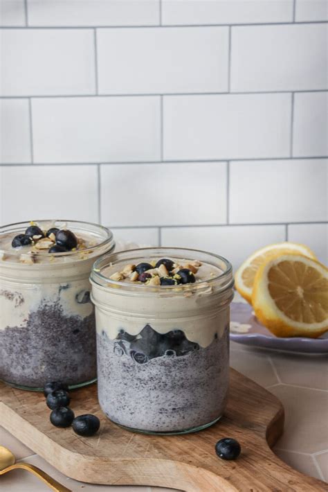 How many calories are in superfoods lemon blueberry chia pudding parfait - calories, carbs, nutrition