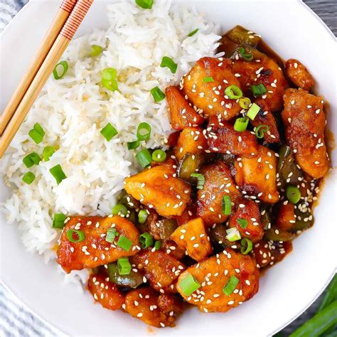 How many calories are in sweet sour chicken bowl - calories, carbs, nutrition