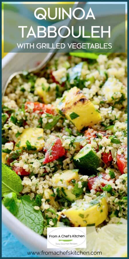 How many calories are in tabbouleh with grilled vegetables - calories, carbs, nutrition
