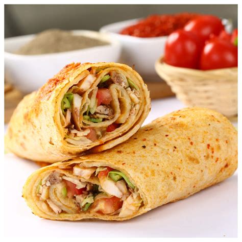 How many calories are in tandoori chicken wrap - calories, carbs, nutrition