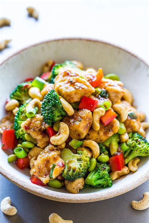 How many calories are in teriyaki cashew chicken stir fry - calories, carbs, nutrition