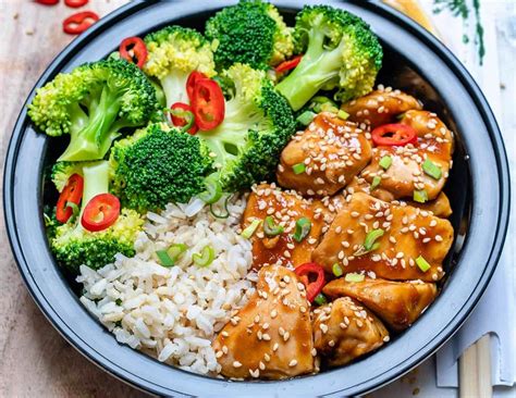 How many calories are in teriyaki chicken bowl - calories, carbs, nutrition