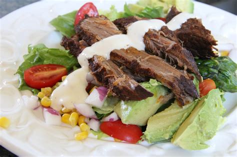 How many calories are in tex mex chopped salad with brisket - calories, carbs, nutrition