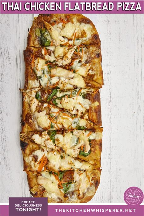 How many calories are in thai chicken flatbread pizzas - calories, carbs, nutrition