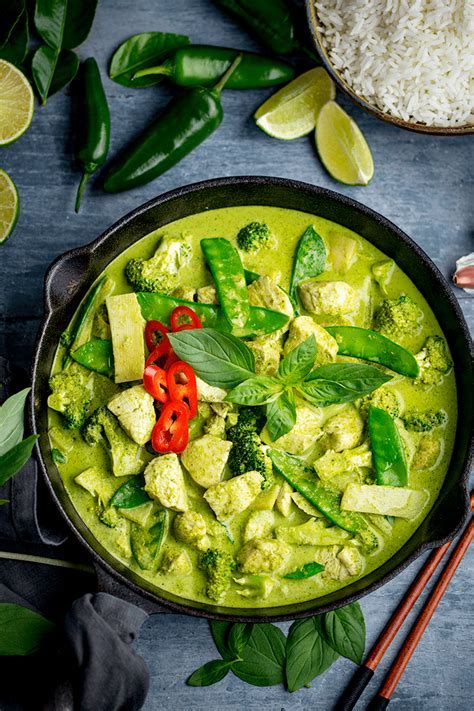 How many calories are in thai green curry halal - calories, carbs, nutrition