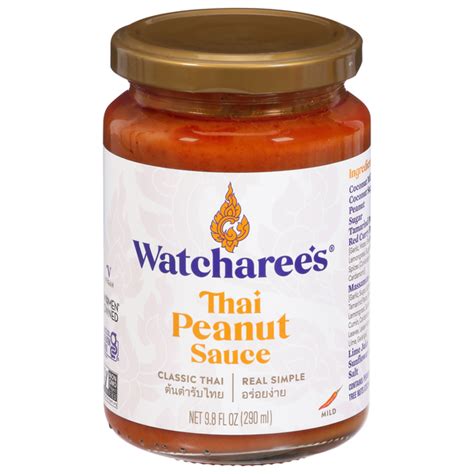 How many calories are in thai peanut sauce, mild spice - calories, carbs, nutrition