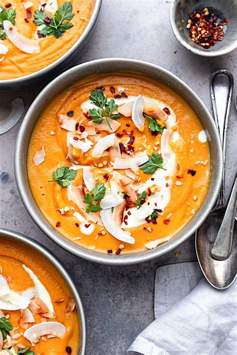 How many calories are in thai sweet potato soup - calories, carbs, nutrition