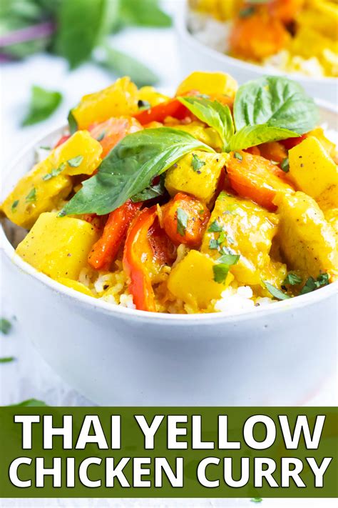 How many calories are in thai yellow chicken curry - calories, carbs, nutrition