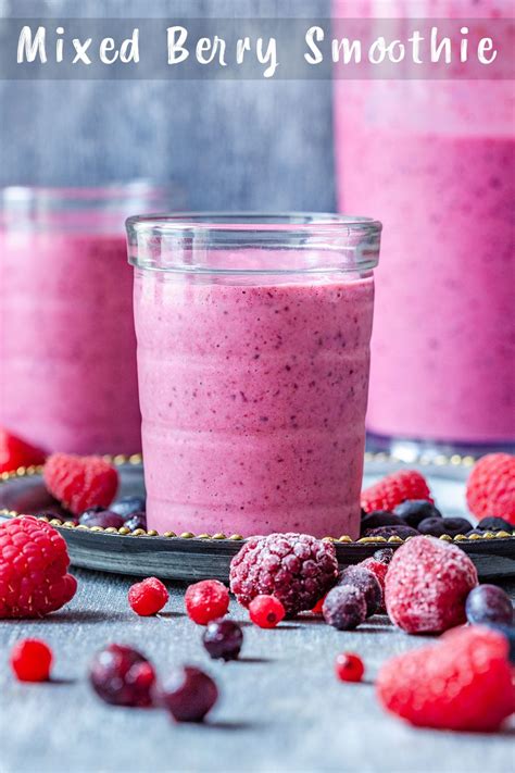 How many calories are in the berries of summer smoothie - calories, carbs, nutrition