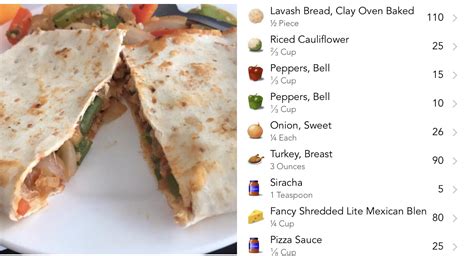 How many calories are in the max beef pizza quesadilla - calories, carbs, nutrition