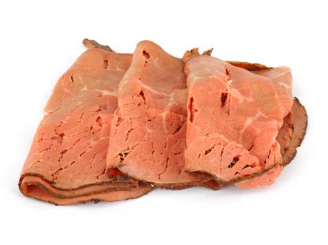 How many calories are in thin sliced deli roast beef (14912.0) - calories, carbs, nutrition