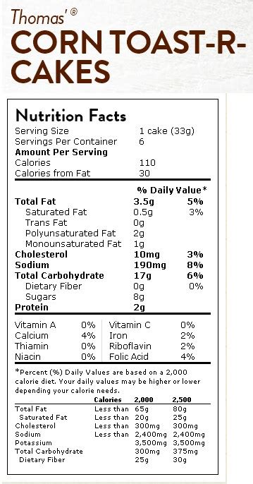 How many calories are in toast-r-cakes - calories, carbs, nutrition