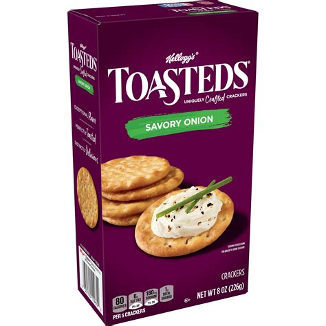 How many calories are in toasteds crackers - calories, carbs, nutrition