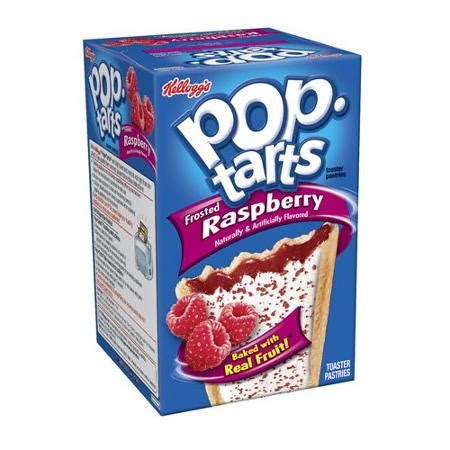 How many calories are in toaster pastries, kellogg, kellogg's pop tarts, frosted raspberry - calories, carbs, nutrition