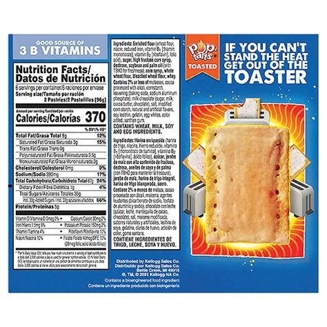 How many calories are in toaster tarts - calories, carbs, nutrition