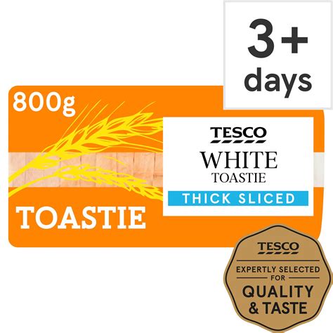 How many calories are in toastie thick white bread - calories, carbs, nutrition