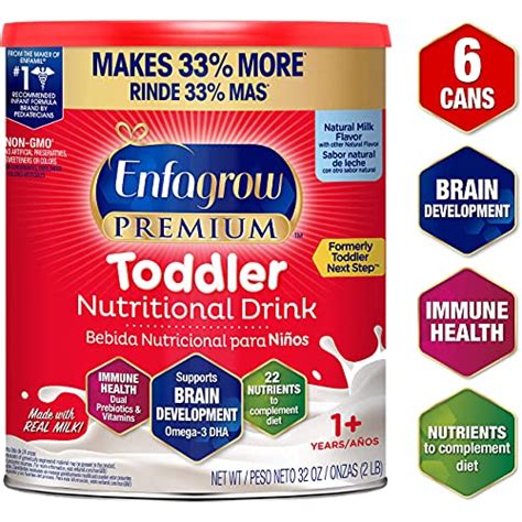 How many calories are in toddler formula, mead johnson, enfagrow premium (formerly enfamil, lipil, next step), ready-to-feed - calories, carbs, nutrition