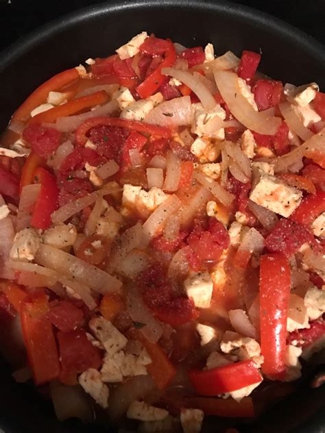 How many calories are in tofu cacciatore - calories, carbs, nutrition