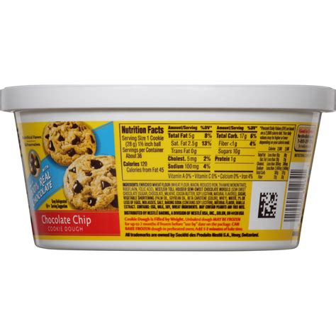 How many calories are in toll house deluxe cookies - calories, carbs, nutrition