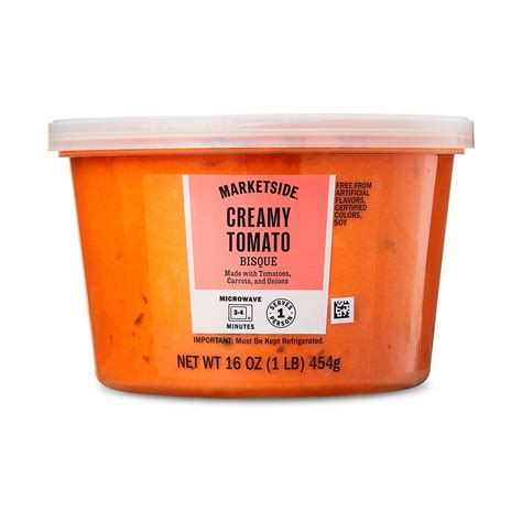 How many calories are in tomato bisque with fresh basil 16 oz - calories, carbs, nutrition