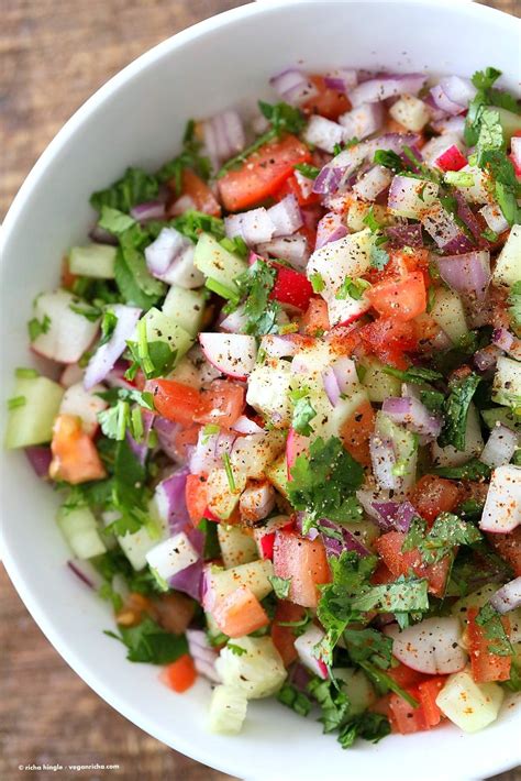 How many calories are in tomato cucumber salad - kachumbar 3 oz - calories, carbs, nutrition