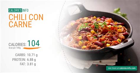 How many calories are in topping chili con carne 1/2 cup - calories, carbs, nutrition