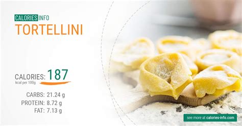 How many calories are in tortellini - calories, carbs, nutrition