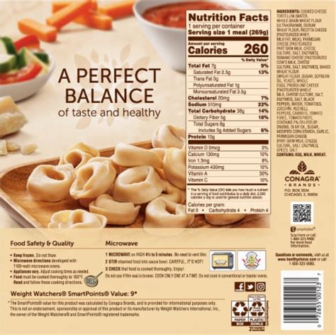 How many calories are in tortellini primavera parmesan - calories, carbs, nutrition