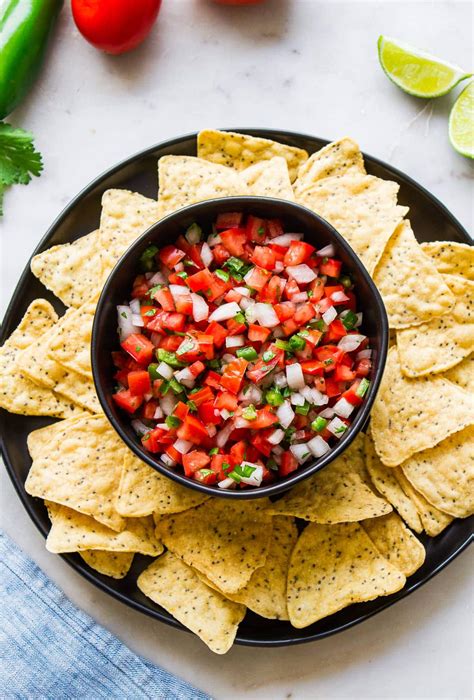 How many calories are in tortilla chips house fried pico de gallo 1 ea - calories, carbs, nutrition