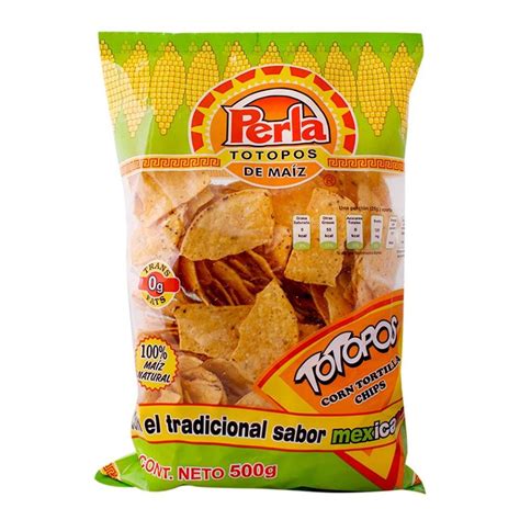 How many calories are in totopos de maiz - calories, carbs, nutrition