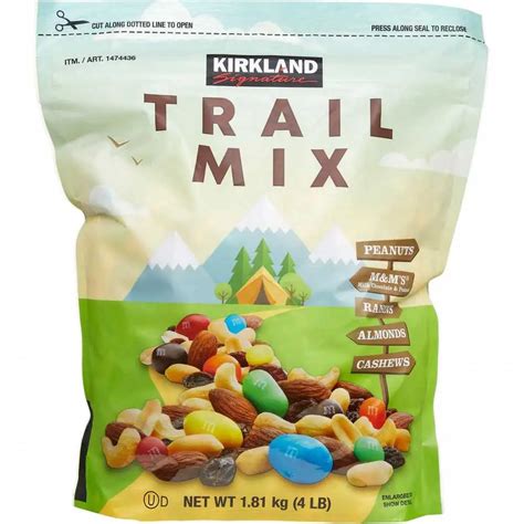 How many calories are in trail mix (knapsack) - calories, carbs, nutrition