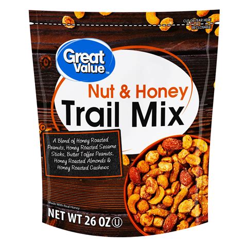 How many calories are in trail mix - honey nut & caramel mix - calories, carbs, nutrition