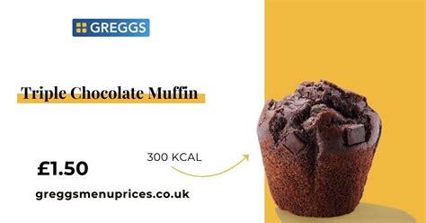 How many calories are in triple chocolate muffin - calories, carbs, nutrition