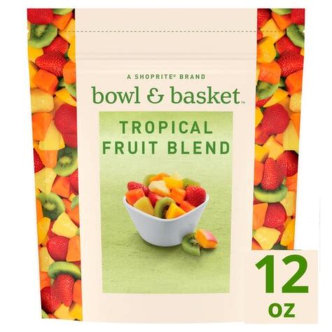 How many calories are in tropical fruit blend - calories, carbs, nutrition