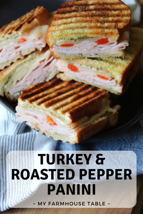 How many calories are in turkey and roasted red pepper panini - calories, carbs, nutrition