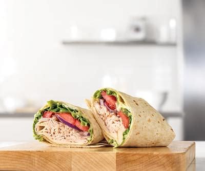 How many calories are in turkey and swiss wrap - calories, carbs, nutrition