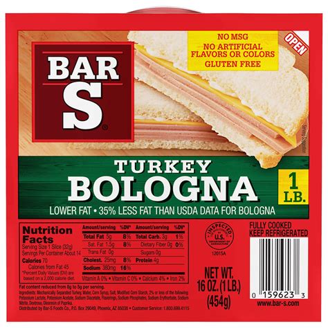 How many calories are in turkey bologna - calories, carbs, nutrition