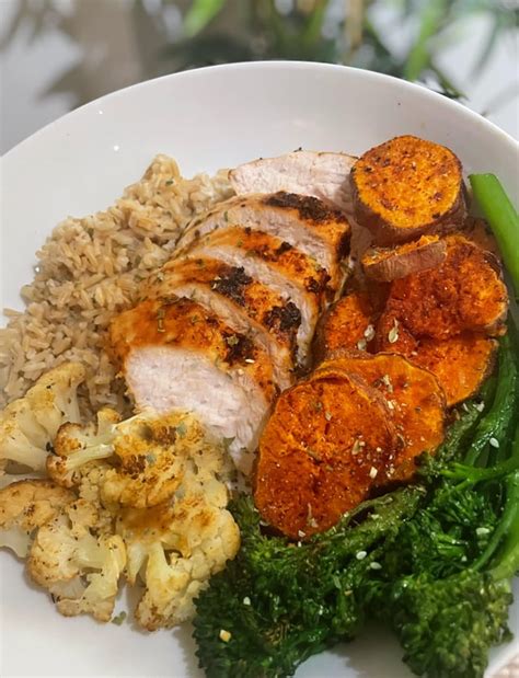 How many calories are in turkey breast with brown rice and mandarins - calories, carbs, nutrition