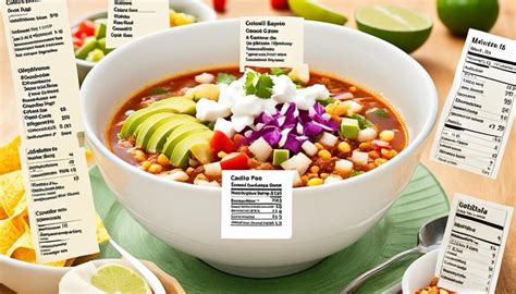 How many calories are in turkey pozole with corn tortilla (29545.2) - calories, carbs, nutrition