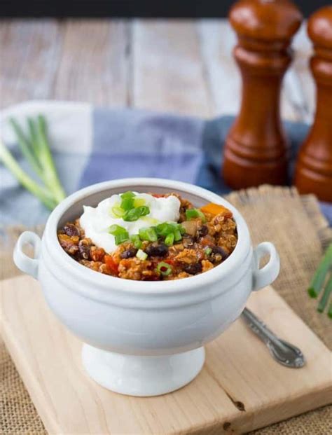 How many calories are in turkey quinoa chili - calories, carbs, nutrition