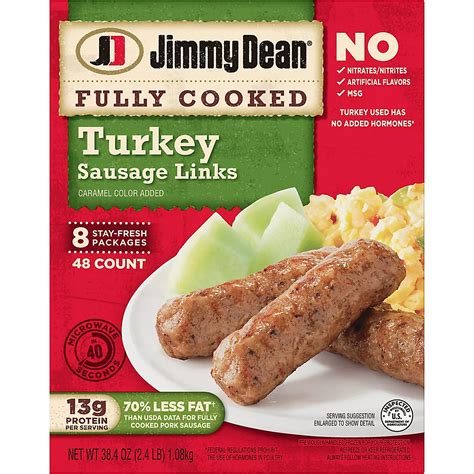 How many calories are in turkey sausage links - calories, carbs, nutrition