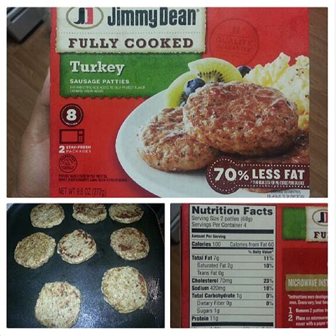 How many calories are in turkey sausage patties - calories, carbs, nutrition